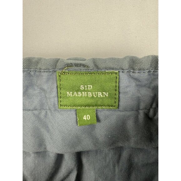 Sid Mashburn 55% Cotton 45% Linen Blend Pants 40x26 Made in Italy in Green Short - Picture 3 of 9